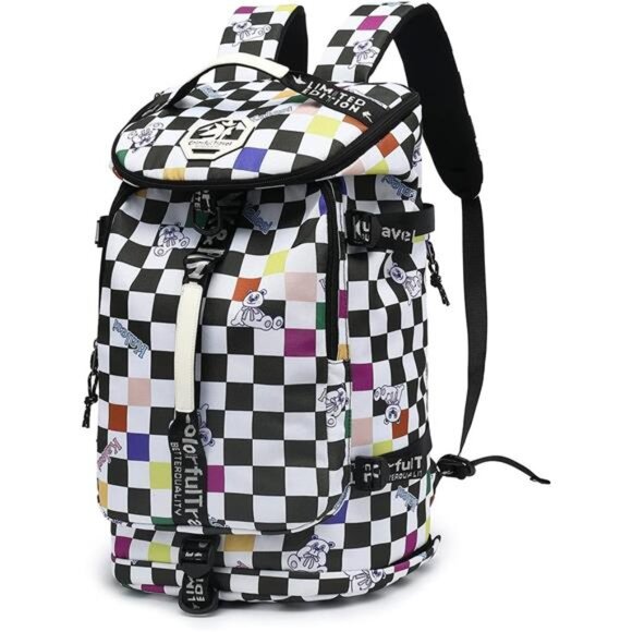 Gym Duffle Bag Backpack 4-Way Waterproof with Shoes Compartment for travel